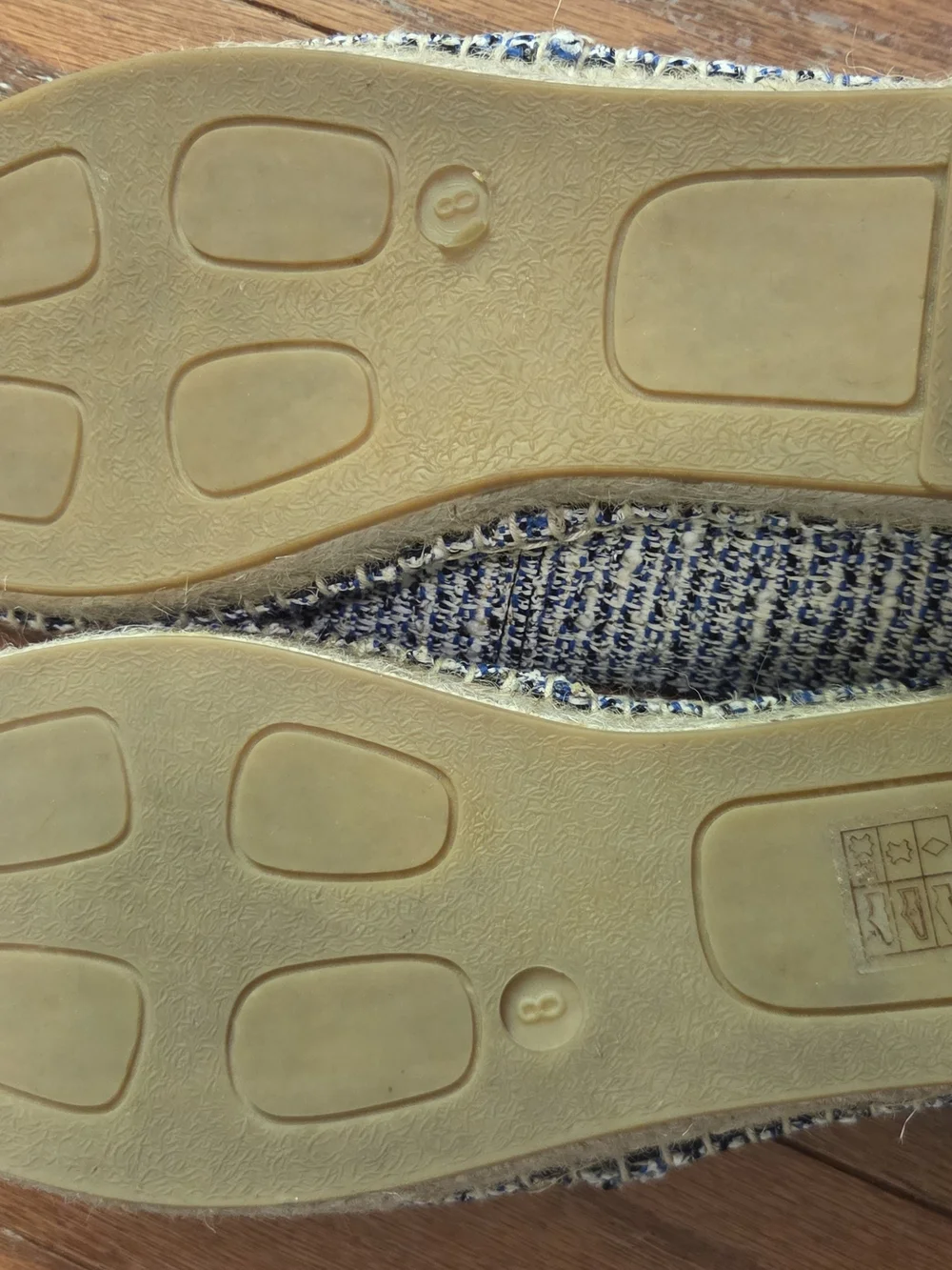 J.McLaughlin Alexa Tweed Espadrille Flats Size 8